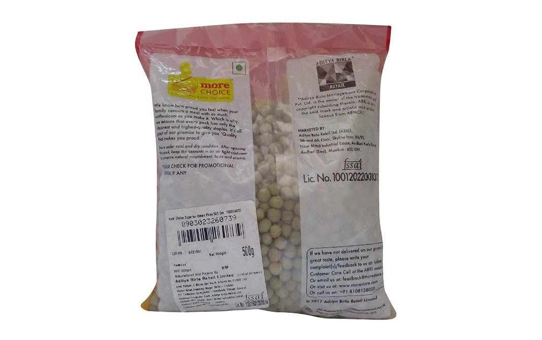 More Choice Green Peas    Pack  500 grams